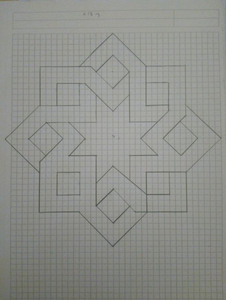 Узоры по клеточкам в тетради красивые