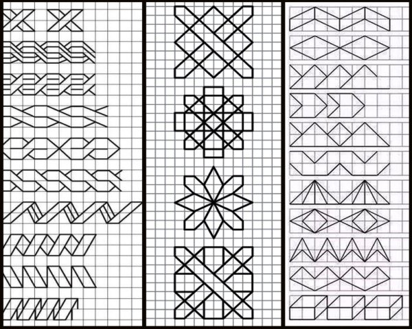 Узоры по клеточкам