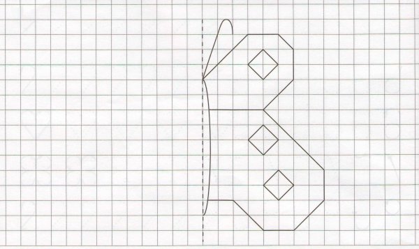 Рисунки по клеточкам в тетради ручкой