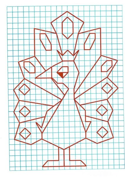 Рисунки на клетчатой бумаге