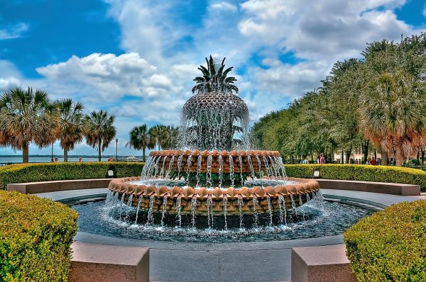 Ананасовый фонтан, Чарльстон Южная Каролина