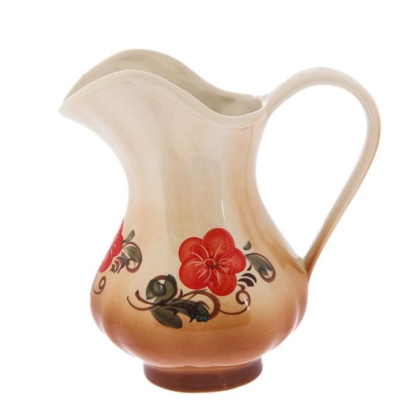 Кувшин "персиковая роза" 16,5*10,5*15см. V=750мл. (Керамика) 1750163