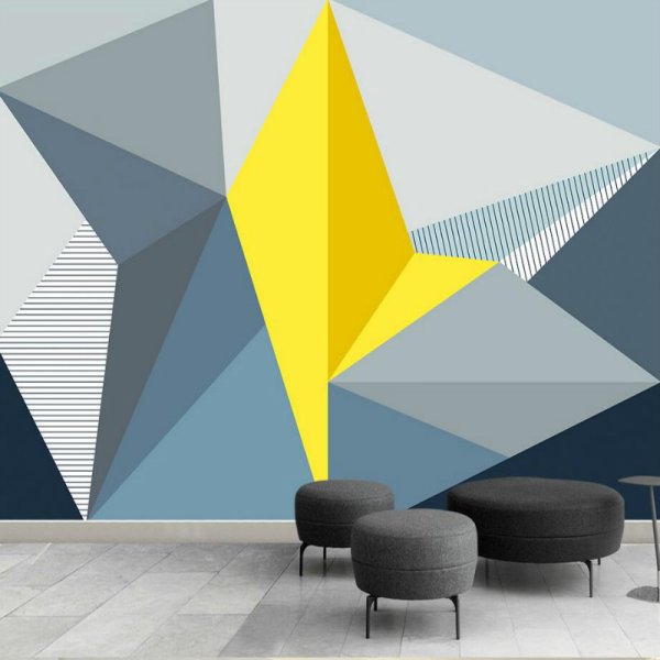 Геометрические фигуры на стене