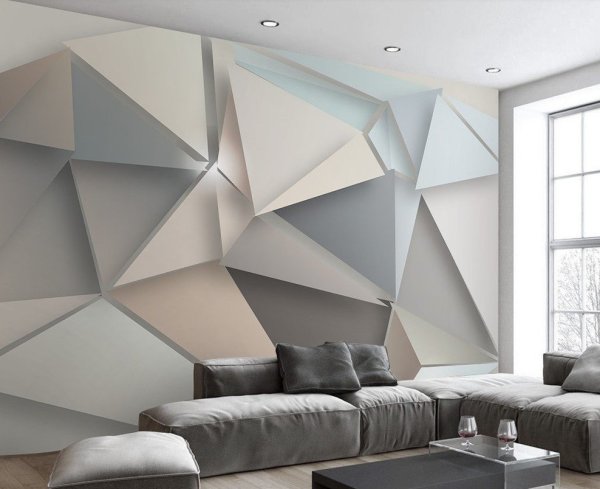 Геометрические фигуры на стене