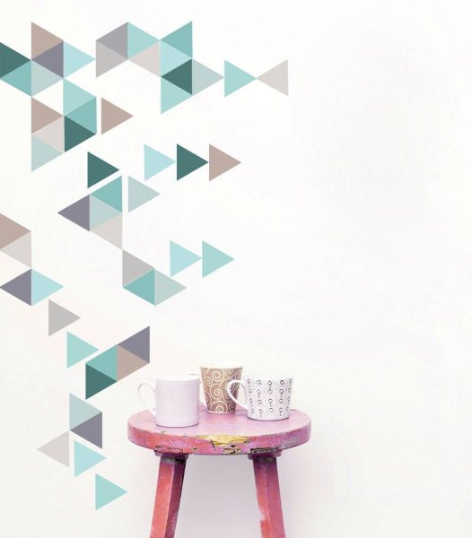 Геометрические фигуры на стене