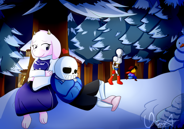 Фриск Санс Ториель Папирус