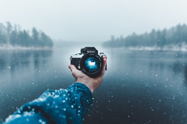 Фотоаппарат в руках