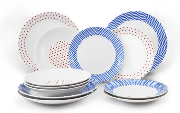 Jdwx092-2 набор тарелок 18пр.6 персон "Ажур"