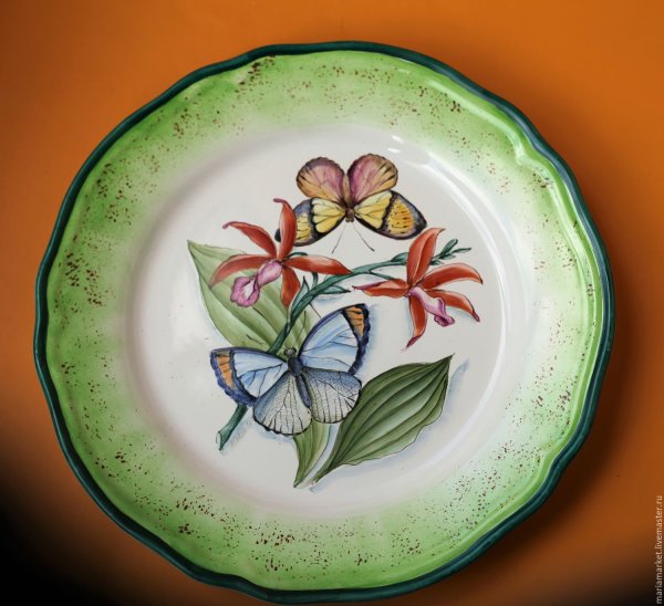 Рисование на тарелках