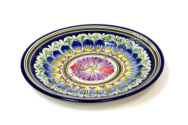 Тарелка 22 см Накша синяя