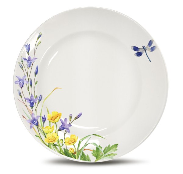 Добрушский фарфоровый завод тарелка 24 см васильки
