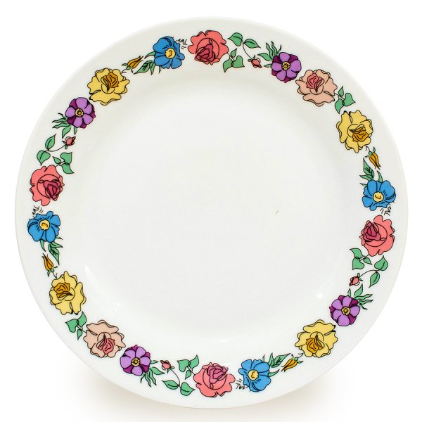 Тарелки прозрачные с рисунком