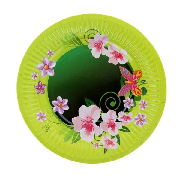 Украшение бумажных тарелок