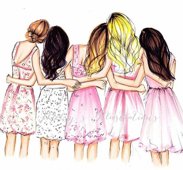 Девочки подружки