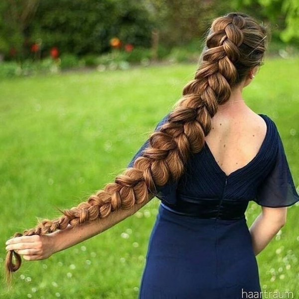 Длинные косички