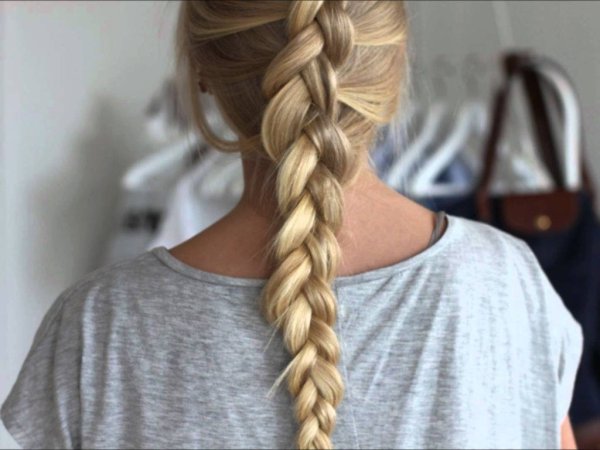 Французская коса навыворот