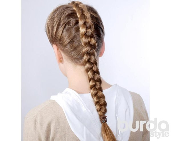 Причёска французская коса
