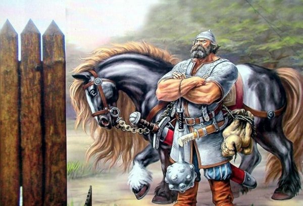 Богатырь Илья Муромец и Соловей разбойник