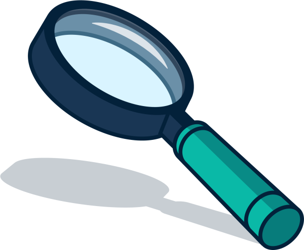 Лупа клипарт на прозрачном фоне