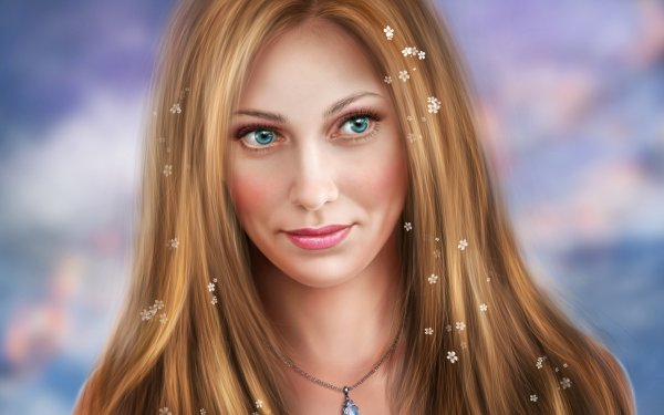 Сказочное лицо девушки
