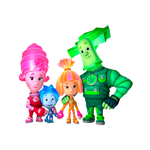 Фиксики Папус Мася Симка и Нолик