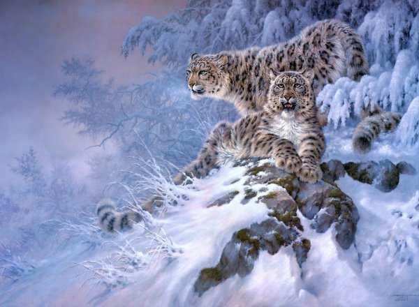 Набор бисером снежный Барс