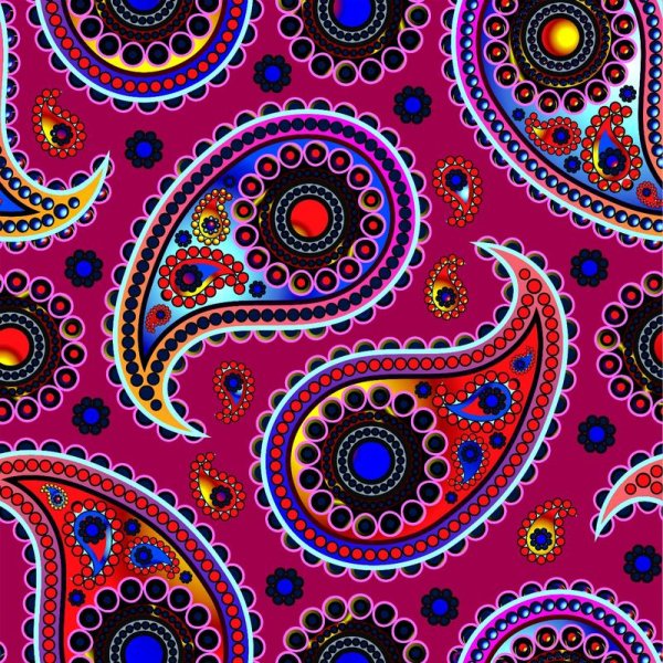 Индийский огурец пейсли