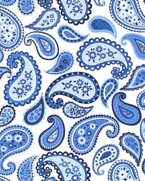 Пейсли синий