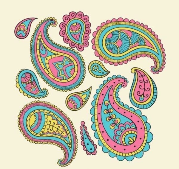 Индийский орнамент Восточный огурец