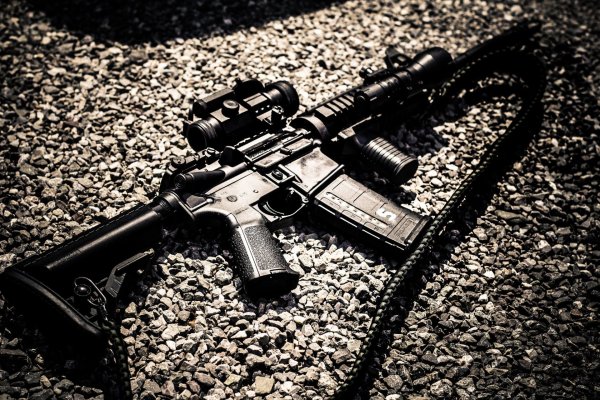 Ar-15 винтовка чёрная