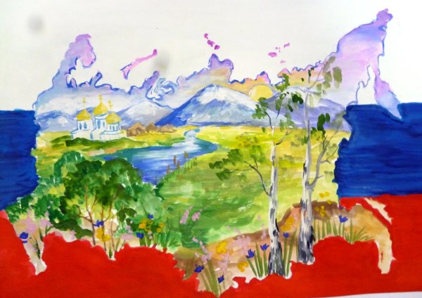 Рисование моя Родина Россия