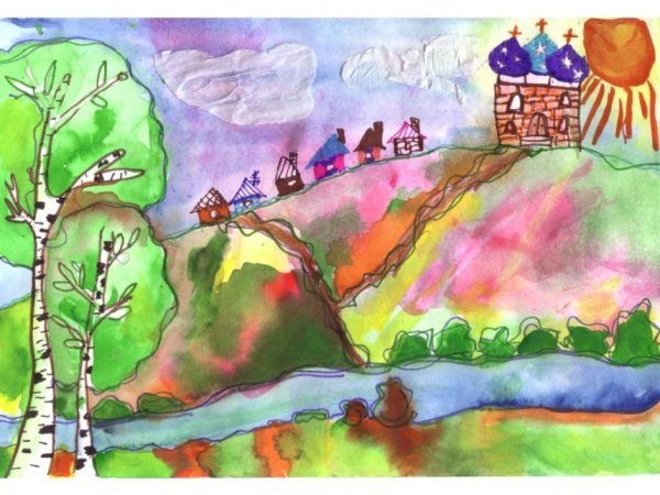 Рисунок на тему красота родной природы