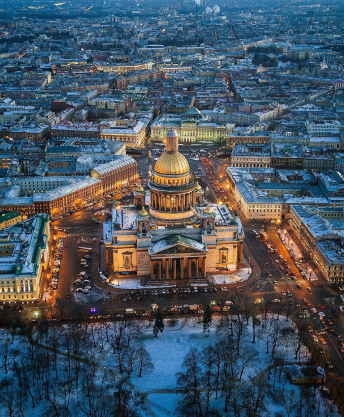 Питер собор Исакиевский в профиль
