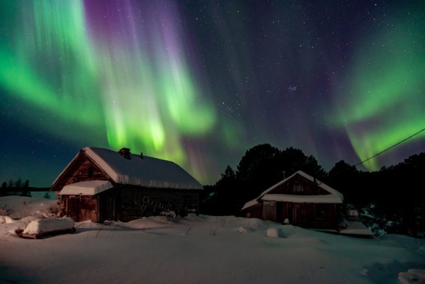 Северное сияние в Алакуртти