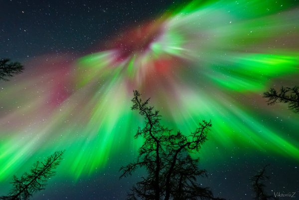 Северное полярное сияние