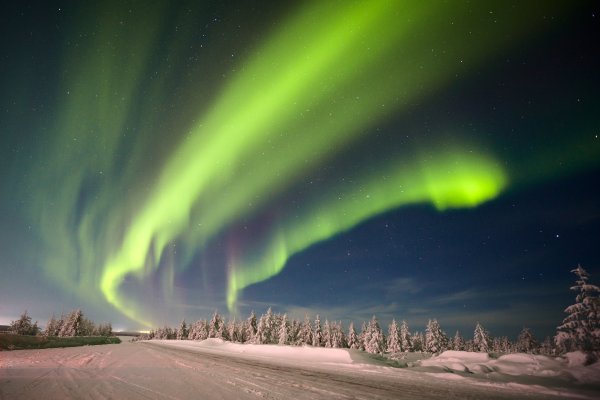 Природа Якутии Северное сияние