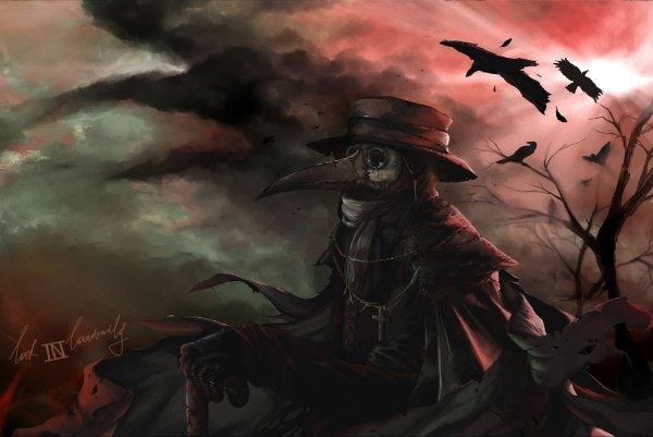 Чумной доктор арт на рабочий стол