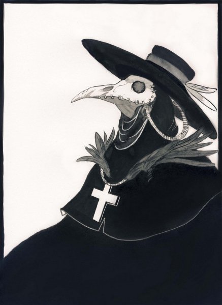 Чумной доктор арт милый