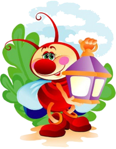 Картинка Светлячок с фонариком для детей