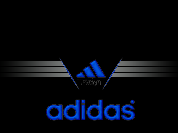 Логотип адидас на черном фоне