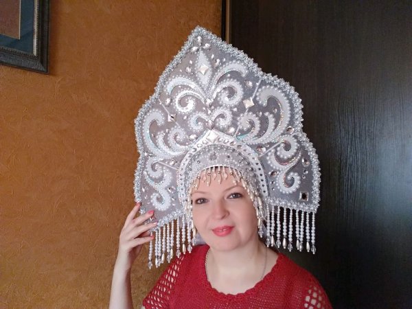 Кокошник "Снегурочка"