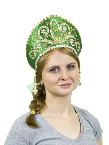 Кокошник зеленый