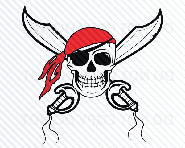 Пиратский знак череп