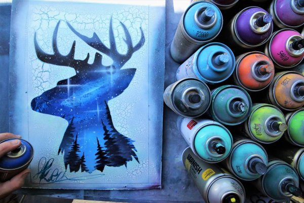 Рисованием красками в баллончиках