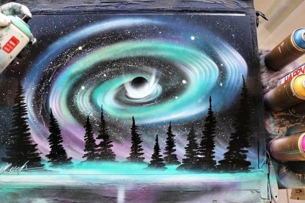 Картины из баллончика с краской