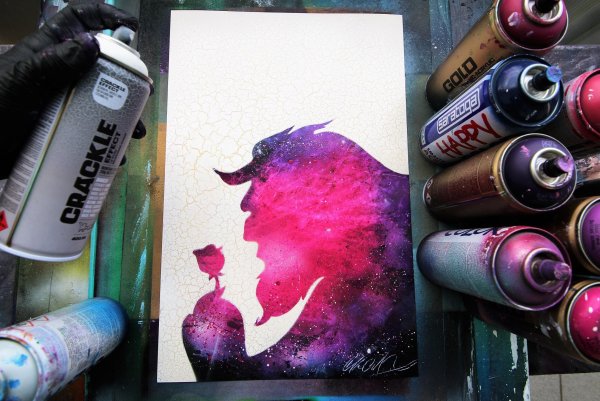 Рисунки баллончиком