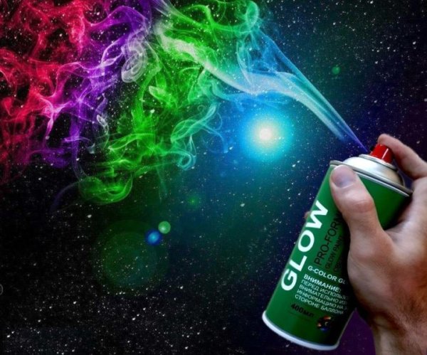 Рисование из баллончиков с краской