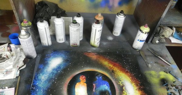 Рисунки из баллончика