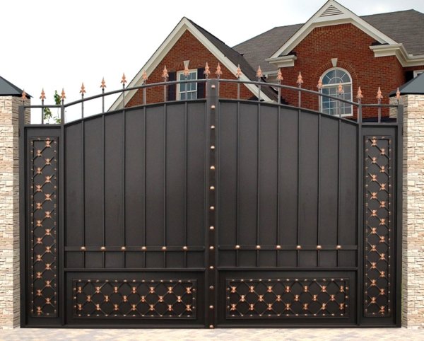 Ворота кованые дворянский ПШ