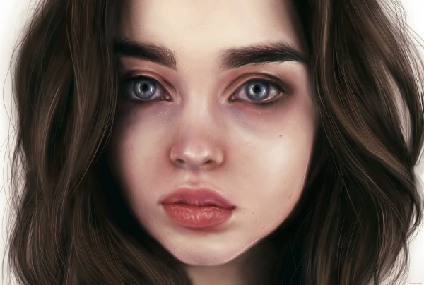 Красивая девушка арт